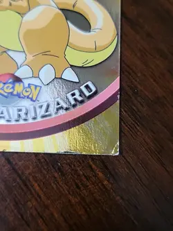 DMG! 1999 Series 1 Topps Pokemon HOLO FOIL #06 Charizard Blue Logo - Image 5