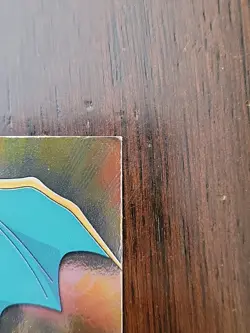 DMG! [#2] 1999 Series 1 Topps Pokemon HOLO FOIL #06 Charizard Blue Logo - Image 4