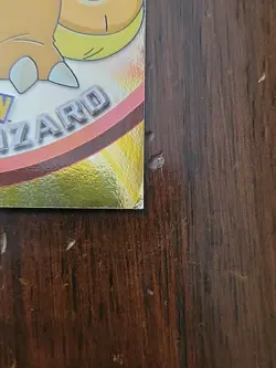 DMG! [#2] 1999 Series 1 Topps Pokemon HOLO FOIL #06 Charizard Blue Logo - Image 5