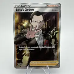Boss's Orders (Full Art) 189/192 Swsh02: Rebel Clash Holo Pokemon TCG NM - Image 1