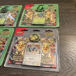 Pokemon Mega Evolution Ascended Heroes Blister Packs (Larry & Erika) Lot of 4 - Image 3