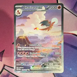 Pokemon Charizard ex 199/165 151 Special Illustration Rare Full Art Holo 330 HP - Image 1
