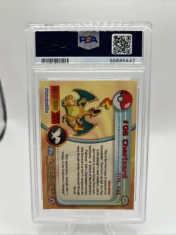 Charizard #6 Pokemon Topps TV Animation Series PSA 8 - Image 2