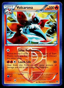 Volcarona 13/101 Rare Plasma Blast Pokemon Lightly Played - Image 1