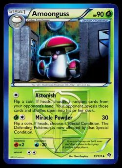 Amoonguss 13/135 Uncommon Plasma Storm Pokemon Lightly Played - Image 1