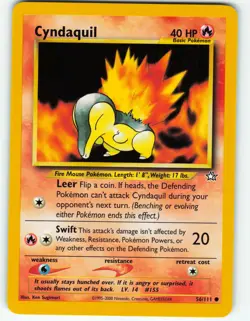 Cyndaquil - 56/111 Neo Genesis - Pokemon TCG - 2000 - Image 1