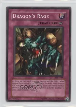 Dragon's Rage Unlimited YuGiOh Legacy of Darkness #LOD-048 2003 READ - Image 1