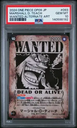 2024 ONE PIECE JPN OP09-EMPERORS IN THE NEW WORLD #093 MARSHALL D. TEACH PSA 10 - Image 1