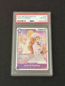 Namco One Piece Sanji & Pudding EB02-035 Extra Booster 25th SR Foil 2025 - Image 1