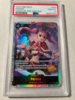2024 One Piece PERONA OP06 093 SR PSA 10 Gem Mint! - Image 1