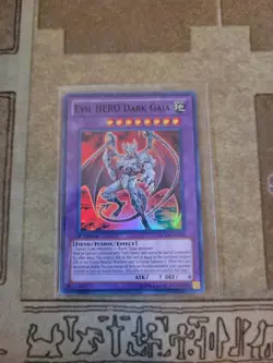 YUGIOH EVIL HERO DARK GAIA LCGX-EN069 SUPER 1ST ED NM - Image 1