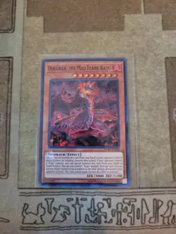 YUGIOH DOGORAN THE MAD FLAME KAIJU OP05-EN004 SUPER UNLIMITED ED NM - Image 1