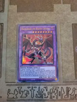 YUGIOH MASQUERADE THE BLAZING DRAGON BODE-EN038 ULTRA 1ST ED NM - Image 1