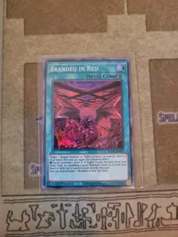 YUGIOH BRANDED IN RED BODE-EN057 SUPER 1ST ED NM - Image 1