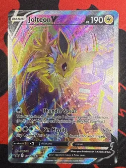 Pokemon Jolteon V SWSH183 Sword & Shield Promo Full Art Holo Ultra Rare Card - Image 1