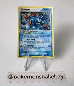 Feraligatr 4/115 - Unseen Forces *DMG-HP* Holo Rare Pokemon Card - Image 1