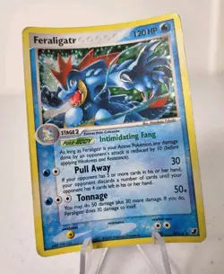 Feraligatr 4/115 - Unseen Forces *DMG-HP* Holo Rare Pokemon Card - Image 2