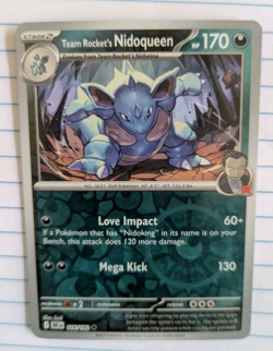 Team Rocket's Nidoqueen 116/182 Destined Rivals Reverse Holo Pokemon Card - Image 1