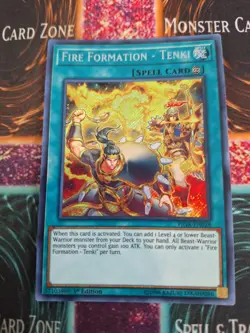 Yugioh Fire Formation - Tenki FIGA-EN028 Secret Rare 1st Edition Near Mint - Image 1