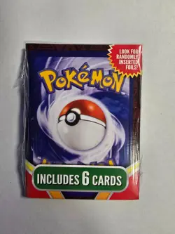 Pokemon TCG 6 Cards Pack - New/Sealed -- ONE Pack -- - Image 1