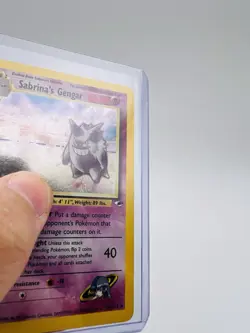Sabrina's Gengar 14/132 Gym Challenge Unlimited Holo Rare 80 HP Pokemon TCG Card - Image 5