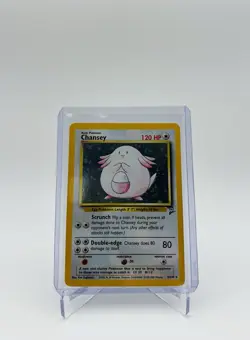Chansey 3/130 Base Set 2 Holo Rare 120 HP Pokemon TCG Card - Image 1
