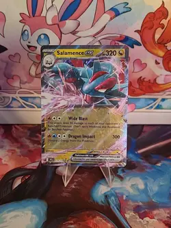 Pokemon TCG Journey Together Salamence EX Card 114/159 - Image 1