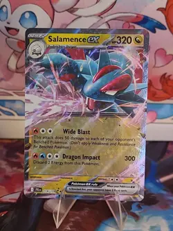 Pokemon TCG Journey Together Salamence EX Card 114/159 - Image 2