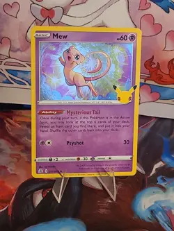 Mew Holo Pokemon Card 011/025 Celebrations Series - Image 1