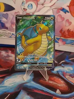 Pokemon TCG Dragonite Full Art Pokemon Go Card 076/078 - Image 2