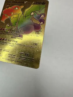 Pokemon Charizard VSTAR (Rainbow) GOLD Foil Fan Art Collector Card - 280 HP - - Image 2