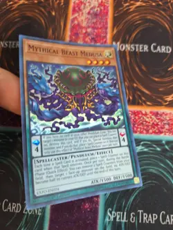 Yugioh Mythical Beast Medusa EXFO-EN024 Super Rare 1st Edition Near Mint - Image 2