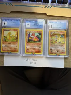 CGC 9 MINT Charizard 1999 Base Set 4/102 Holo Pokemon Card Charmander Charmeleon - Image 1