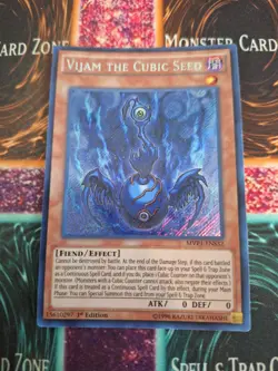 Yugioh Vijam the Cubic Seed MVP1-ENS32 Secret Rare 1st Edition Near Mint - Image 1