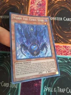 Yugioh Vijam the Cubic Seed MVP1-ENS32 Secret Rare 1st Edition Near Mint - Image 2