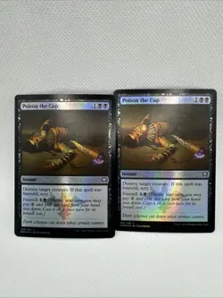 2x MTG - Poison the Cup Kaldheim Foil NM Unplayed - Image 1