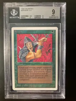 Berserk Unlimited Magic the Gathering - MTG BGS 9 Quad+ - Image 1