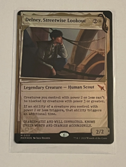MTG Delney Streetwise Lookout - Showcase Foil - Murders at Karlov Manor - #337 - Image 1