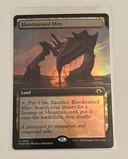 MTG Bloodstained Mire - Extended Art Foil - Modern Horizons 3 - #463 - Image 1