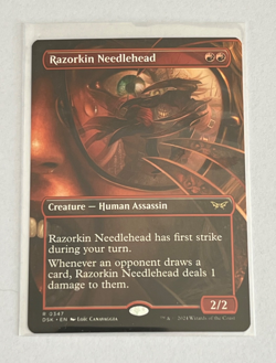MTG Razorkin Needlehead - Borderless - Duskmourn - #347 - Image 1
