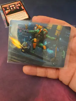 Art Series TNMT MTG 49/54 Michelangelo On The Scene Turtles Magic The Gathering - Image 1