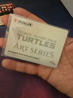 Art Series TNMT MTG 49/54 Michelangelo On The Scene Turtles Magic The Gathering - Image 2