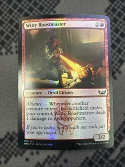 MTG FOIL Witty Roastmaster FOIL - Streets of New Capenna #131 - Image 2