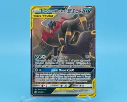 Pokemon TCG UMBREON & DARKRAI GX Holo Card 125/236 Sm-Unified Minds Tag Team EX - Image 1
