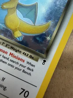 90’s Pokemon Dark Dragonite Legendary Collection Holo Rare 70 HP 5/110 - Image 4