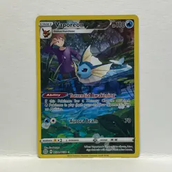2022 Pokemon Vaporeon #TG02/TG30 SWSH09 Brilliant Stars Trainer Gallery - Image 1