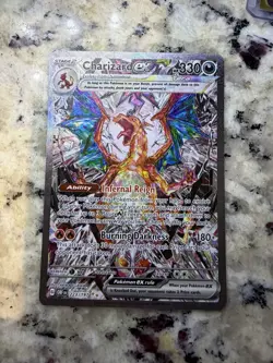 Pokemon TCG Charizard EX Sir Obsidian Flames 223/197 Full Art Secret Rare - Image 1