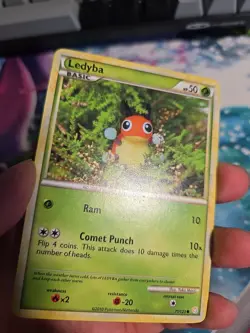 Ledyba 71/123 HeartGold & SoulSilver (MP) Pokemon TCG - Image 3