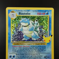 Blastoise 2/102 Pokemon Celebrations Classic Collection Holo Card - Image 2