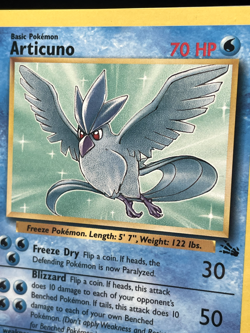 Pokemon '144 Articuno 17/62 Fossil Rare Vintage WOTC 1999 NM - Image 1